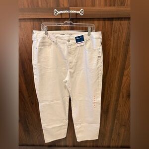 NWT Old Navy High-Rise OG Loose Silver Sparkle Pants, Size 16